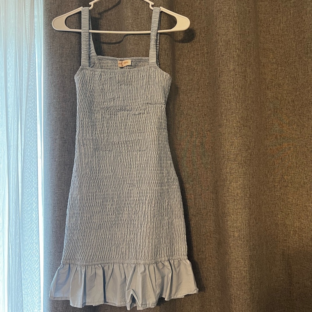 Baby blue bodycon dress